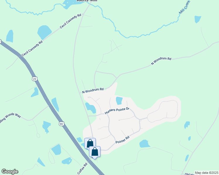 map of restaurants, bars, coffee shops, grocery stores, and more near 230 County Road 08 in Statesboro