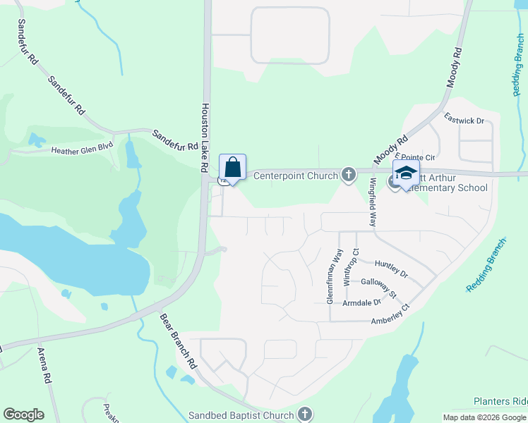 map of restaurants, bars, coffee shops, grocery stores, and more near 404 Club Villa Court in Kathleen