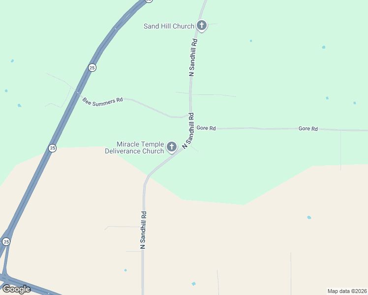map of restaurants, bars, coffee shops, grocery stores, and more near North Sandhill Road in Rankin County