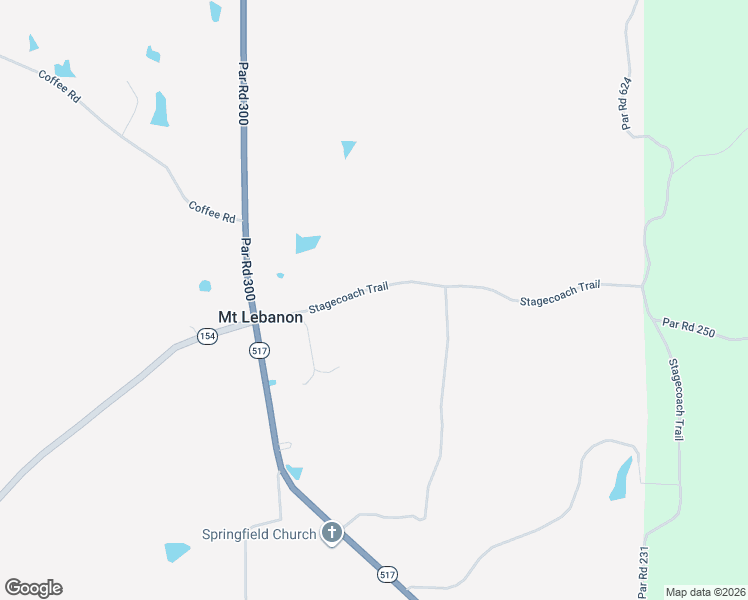 map of restaurants, bars, coffee shops, grocery stores, and more near Stagecoach Trail in Gibsland