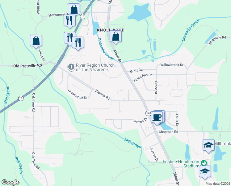 map of restaurants, bars, coffee shops, grocery stores, and more near 53 Penton Court in Millbrook