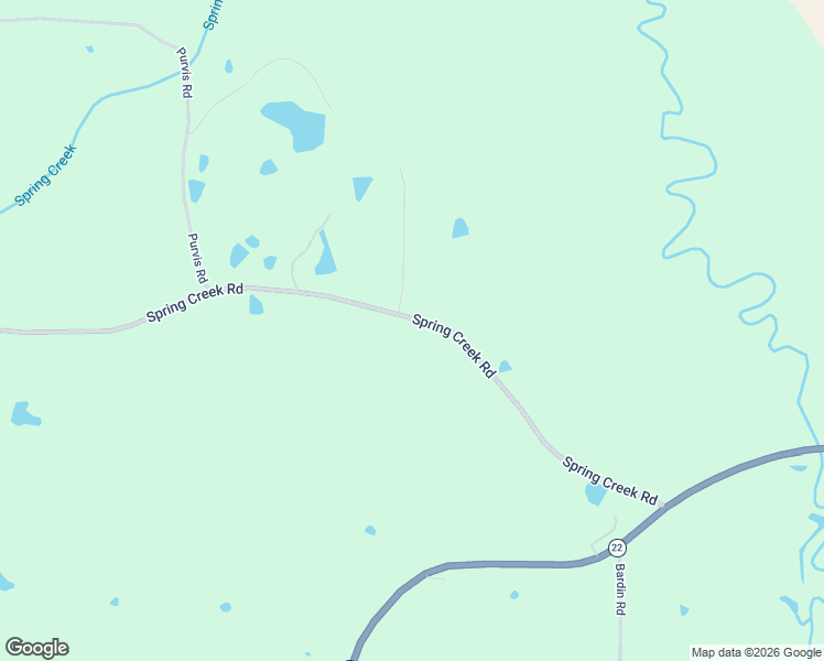 map of restaurants, bars, coffee shops, grocery stores, and more near 238 Spring Creek Road in Flora