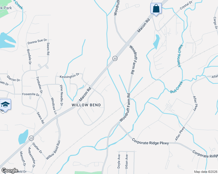 map of restaurants, bars, coffee shops, grocery stores, and more near 5327 Rockwell Court in Columbus
