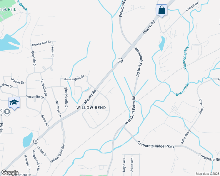 map of restaurants, bars, coffee shops, grocery stores, and more near 5327 Rockwell Court in Columbus