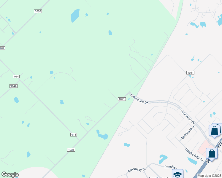 map of restaurants, bars, coffee shops, grocery stores, and more near 1036 County Road 1021 in Burleson