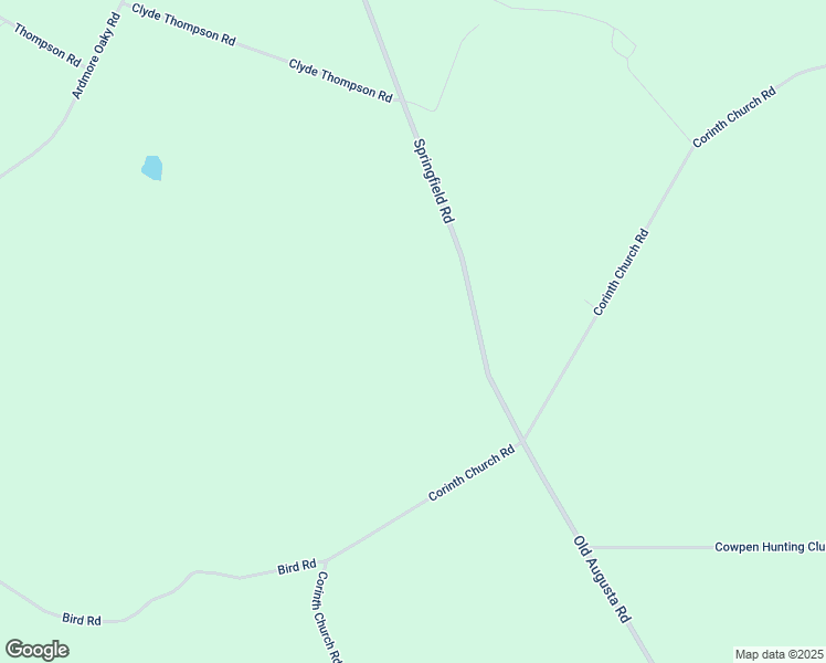 map of restaurants, bars, coffee shops, grocery stores, and more near 1699 Springfield Road in Clyo