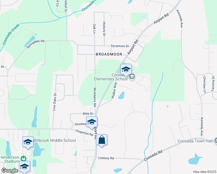 map of restaurants, bars, coffee shops, grocery stores, and more near 5260 Airport Road in Millbrook