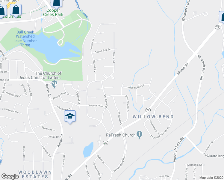 map of restaurants, bars, coffee shops, grocery stores, and more near 5124 East Timbalier Court in Columbus