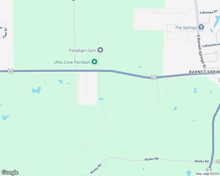 map of restaurants, bars, coffee shops, grocery stores, and more near 6963 U.S. 80 in Ruston