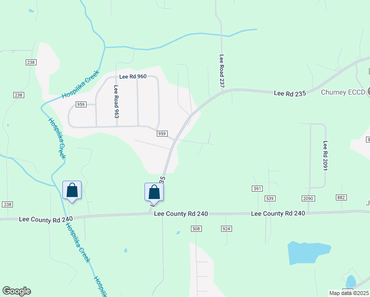 map of restaurants, bars, coffee shops, grocery stores, and more near 2045 Lee Road 235 in Smiths Station