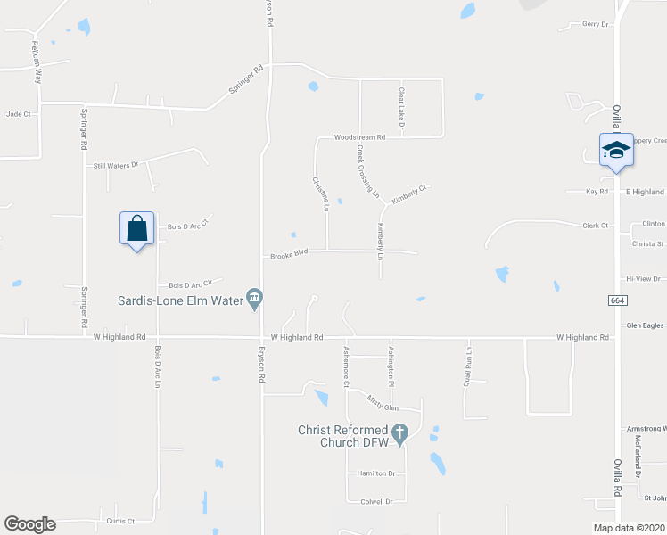 map of restaurants, bars, coffee shops, grocery stores, and more near 7010 Brooke Boulevard in Midlothian