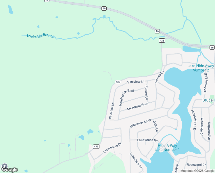 map of restaurants, bars, coffee shops, grocery stores, and more near 16203 County Road 436 in Lindale