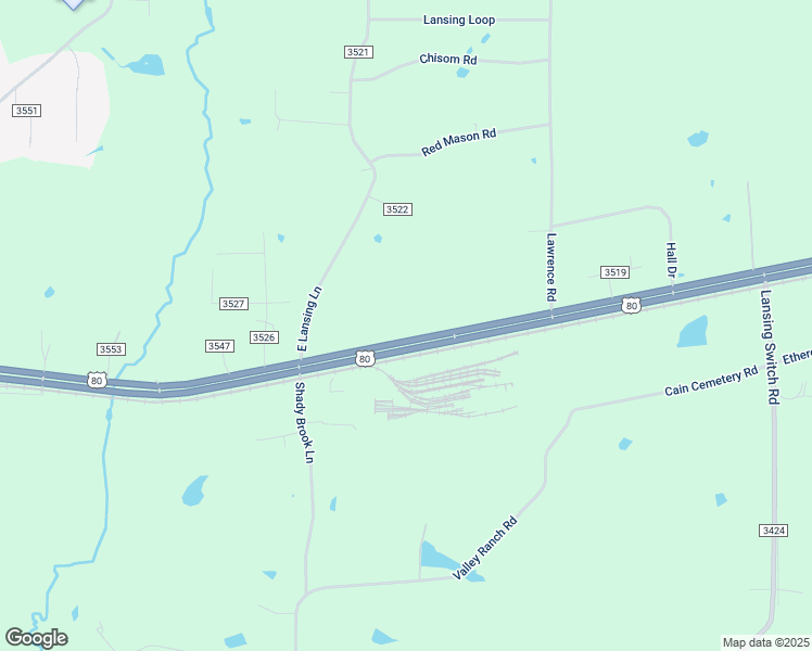 map of restaurants, bars, coffee shops, grocery stores, and more near 5751 East U.S. Highway 80 in Harrison County