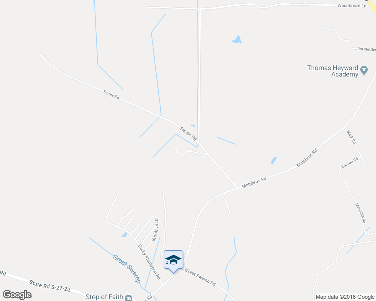 map of restaurants, bars, coffee shops, grocery stores, and more near Brandon Drive in Ridgeland