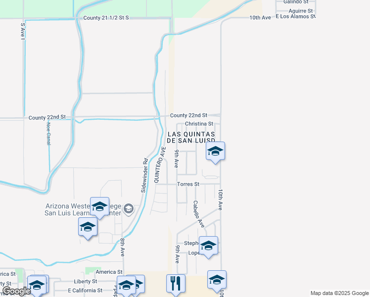 map of restaurants, bars, coffee shops, grocery stores, and more near Nikey Street in Somerton