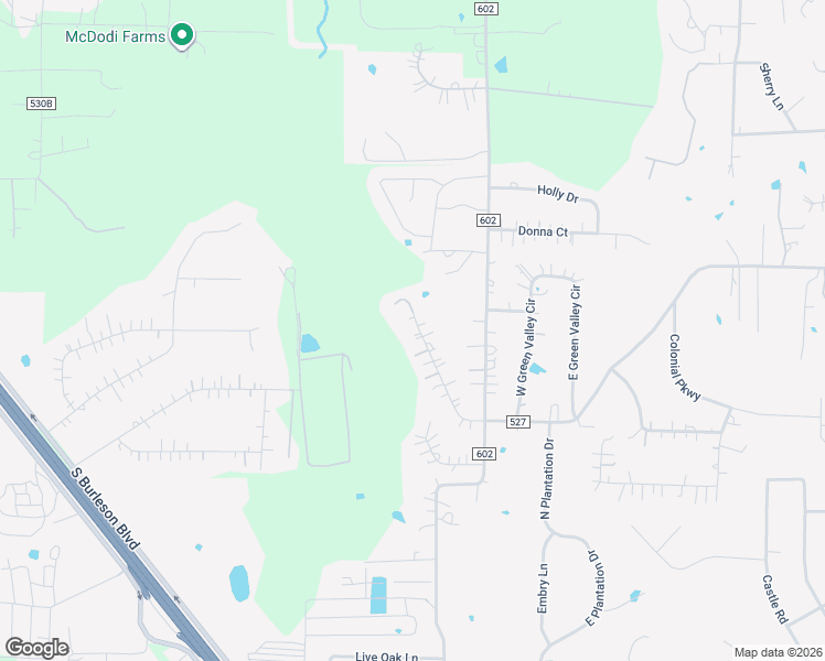 map of restaurants, bars, coffee shops, grocery stores, and more near 604 Pheasant Run in Burleson