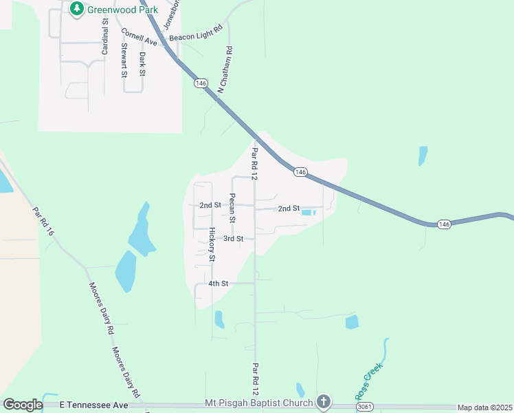 map of restaurants, bars, coffee shops, grocery stores, and more near 154-156 2nd Street in Ruston