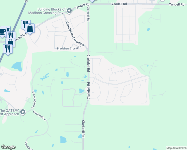 map of restaurants, bars, coffee shops, grocery stores, and more near 200 Cooper Lane in Canton