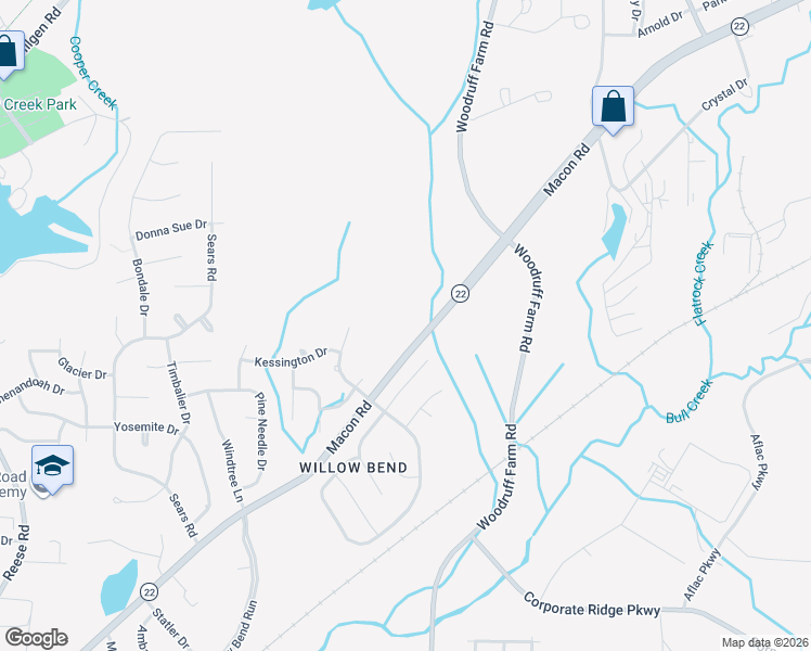 map of restaurants, bars, coffee shops, grocery stores, and more near 5495 Chatham Woods Court in Columbus