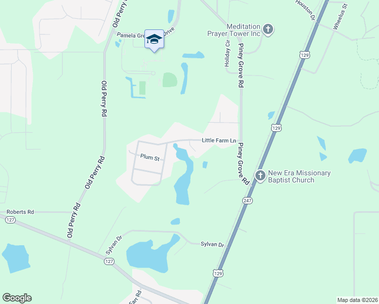 map of restaurants, bars, coffee shops, grocery stores, and more near 110 Ridge Court in Kathleen