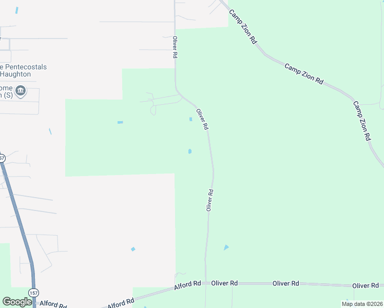 map of restaurants, bars, coffee shops, grocery stores, and more near 990 Oliver Road in Haughton