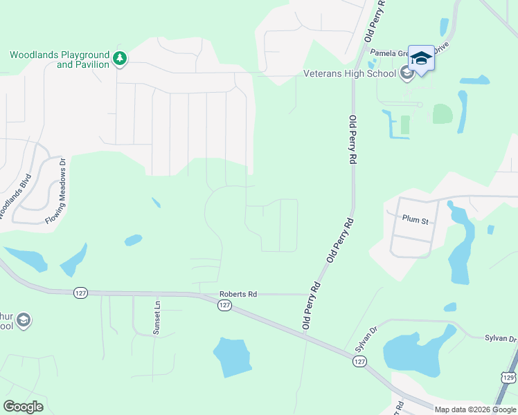 map of restaurants, bars, coffee shops, grocery stores, and more near 704 Old Perry Road in Kathleen