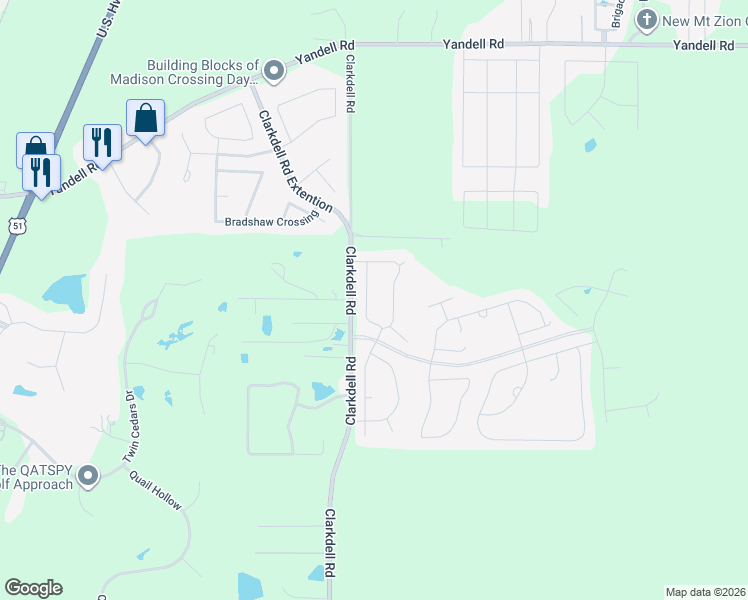 map of restaurants, bars, coffee shops, grocery stores, and more near 151 Western Ridge Circle in Canton