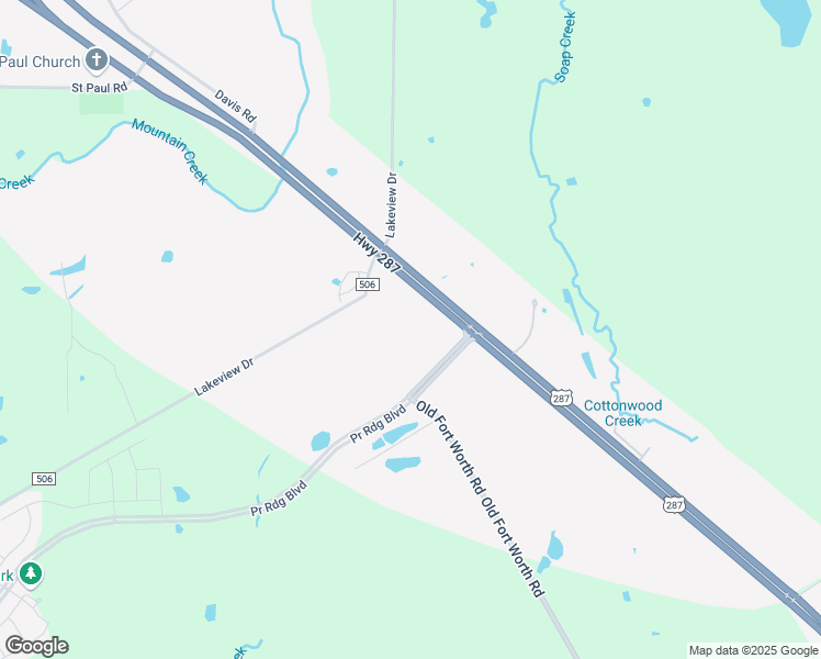 map of restaurants, bars, coffee shops, grocery stores, and more near 5394 U.S. 287 in Midlothian