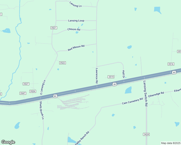 map of restaurants, bars, coffee shops, grocery stores, and more near 5927 U.S. 80 in Longview