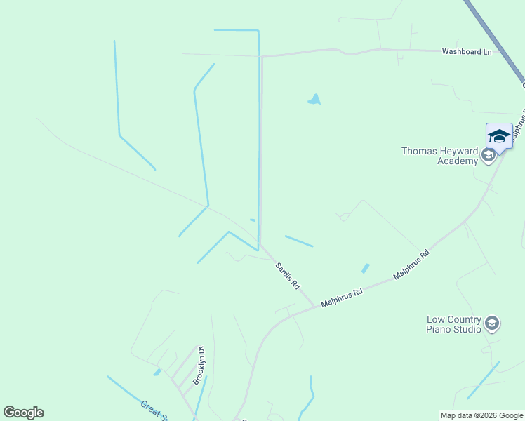 map of restaurants, bars, coffee shops, grocery stores, and more near 382 Sardis Road in Ridgeland