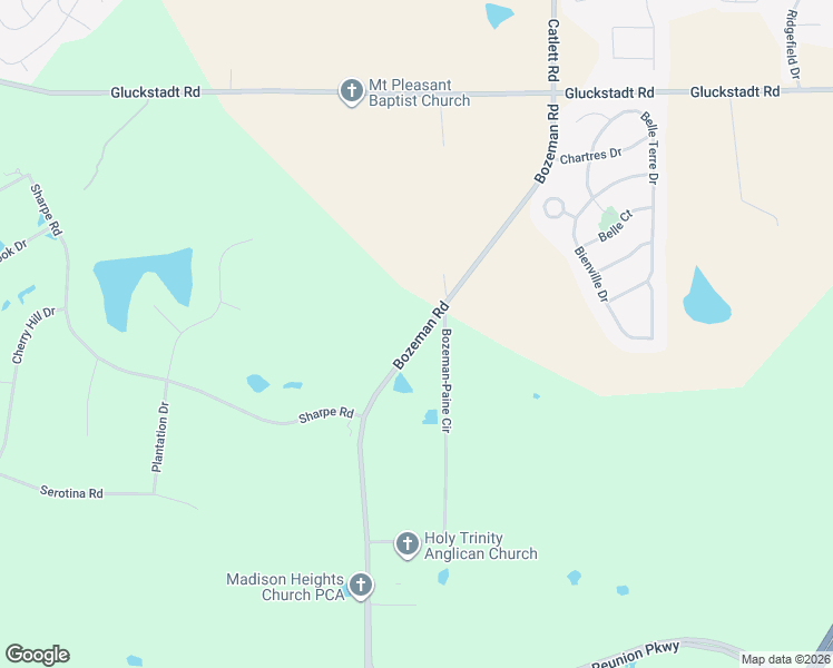 map of restaurants, bars, coffee shops, grocery stores, and more near 559 Bozeman Road in Madison