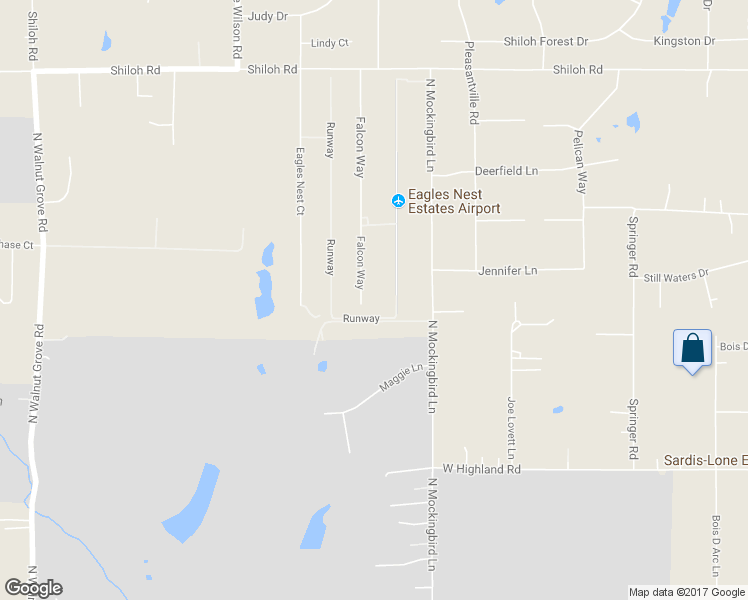 map of restaurants, bars, coffee shops, grocery stores, and more near 2520 Falcon Way in Midlothian