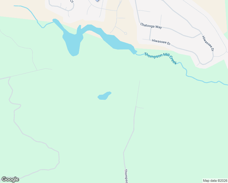 map of restaurants, bars, coffee shops, grocery stores, and more near Thompson Mill Road in Houston