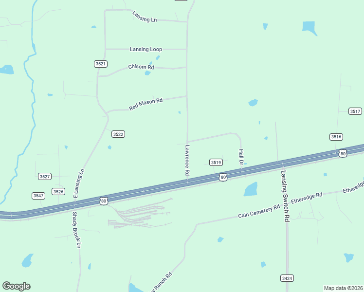 map of restaurants, bars, coffee shops, grocery stores, and more near 295 Lawrence Road in Longview