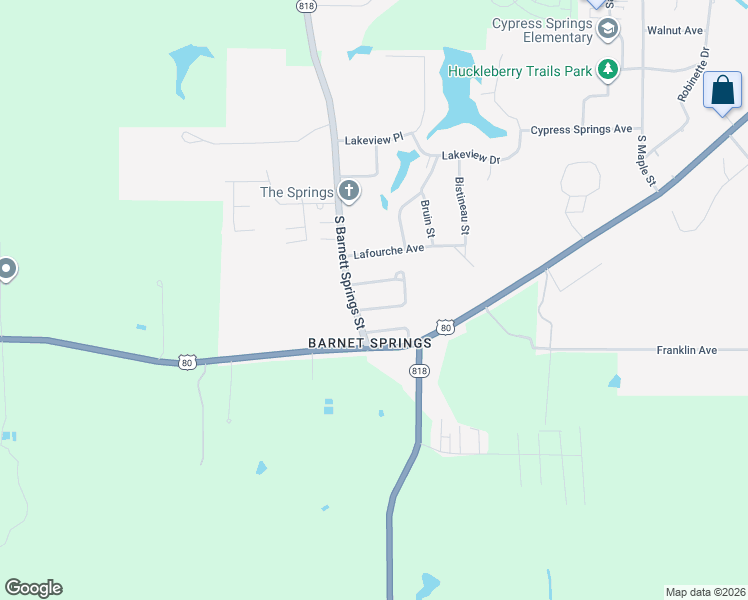 map of restaurants, bars, coffee shops, grocery stores, and more near 3109 Zachry Avenue in Ruston
