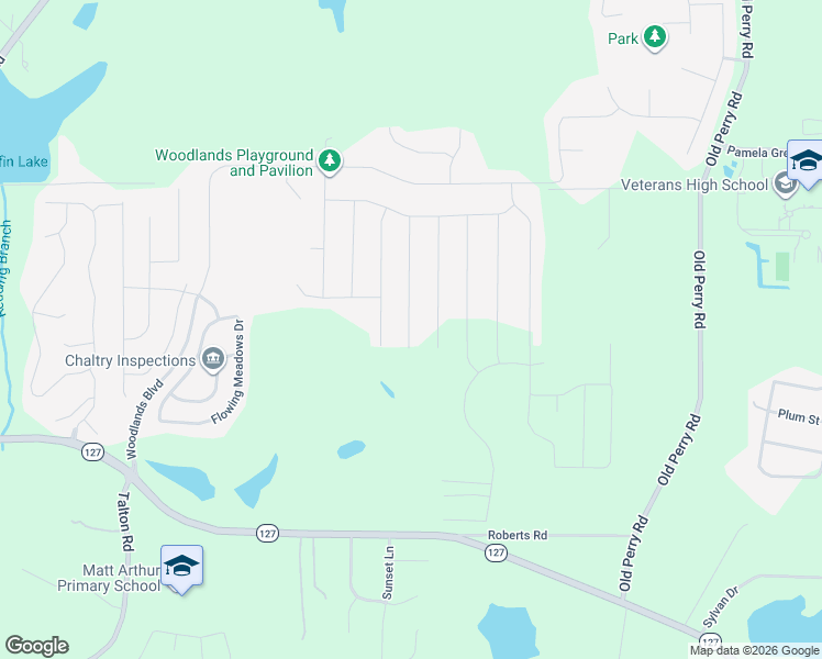 map of restaurants, bars, coffee shops, grocery stores, and more near Unnamed Road in Kathleen