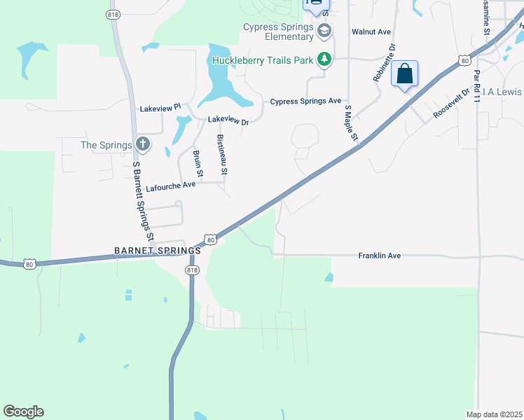 map of restaurants, bars, coffee shops, grocery stores, and more near 2707 West California Avenue in Ruston