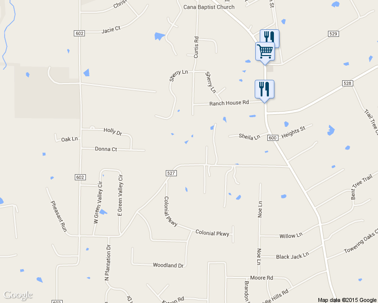 map of restaurants, bars, coffee shops, grocery stores, and more near 6801 County Road 527 in Burleson