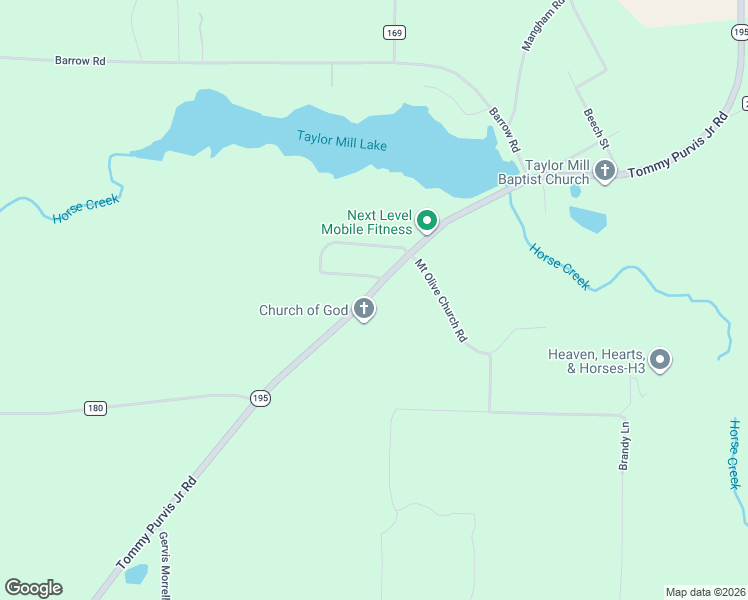map of restaurants, bars, coffee shops, grocery stores, and more near 1040 Tommy Purvis Road in Reynolds