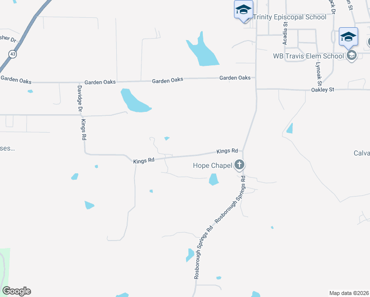 map of restaurants, bars, coffee shops, grocery stores, and more near 1304 Kings Road in Marshall
