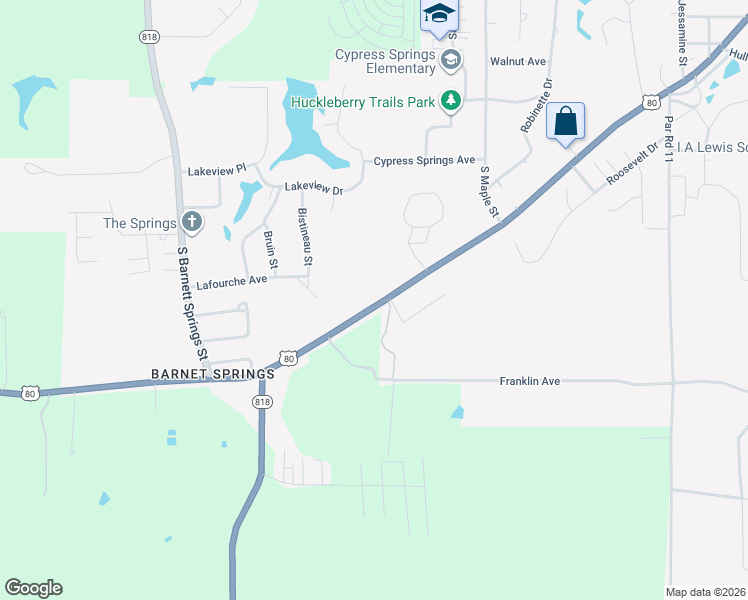 map of restaurants, bars, coffee shops, grocery stores, and more near 2704 West California Avenue in Ruston