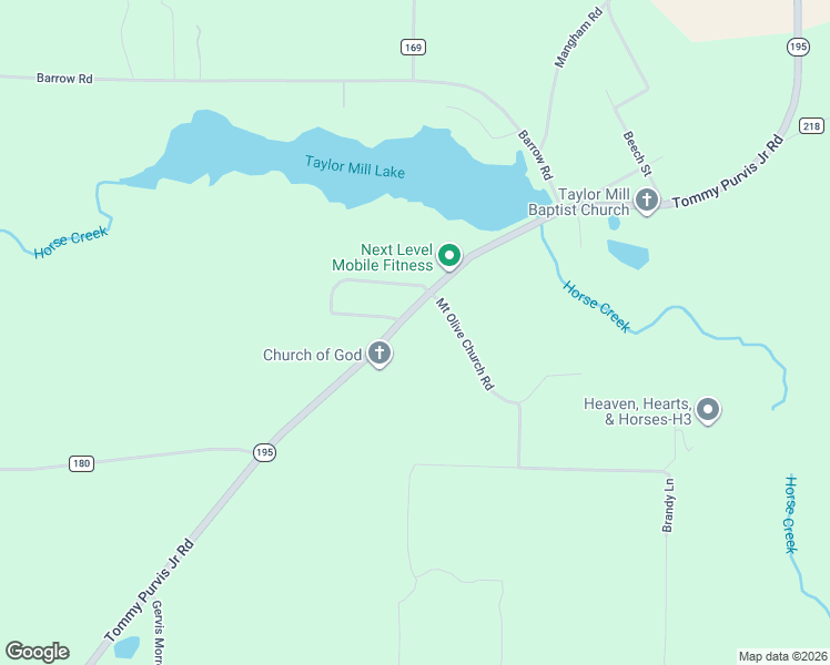map of restaurants, bars, coffee shops, grocery stores, and more near 1052 Tommy Purvis Junior Road in Reynolds