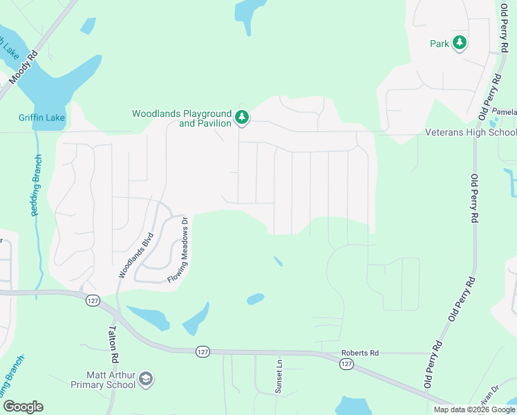 map of restaurants, bars, coffee shops, grocery stores, and more near Hollowwood Way in Kathleen