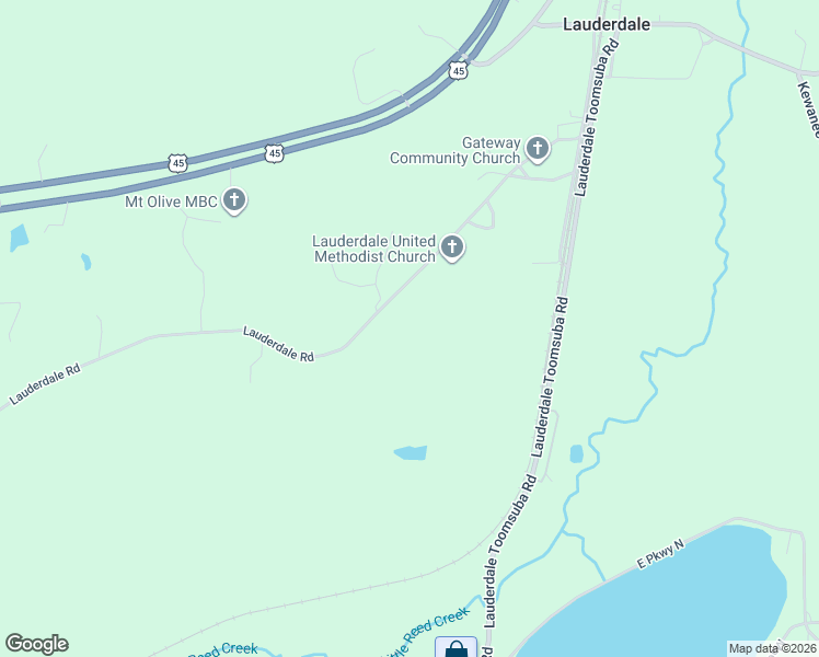 map of restaurants, bars, coffee shops, grocery stores, and more near 3586 Lauderdale Road in Lauderdale