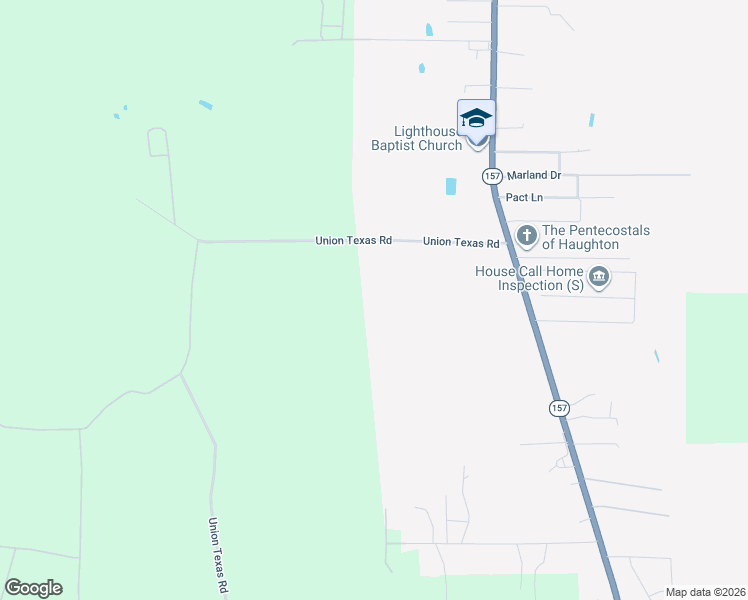 map of restaurants, bars, coffee shops, grocery stores, and more near in Haughton