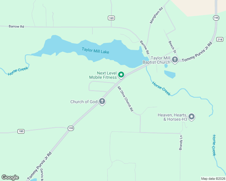 map of restaurants, bars, coffee shops, grocery stores, and more near 1052 Tommy Purvis Junior Road in Reynolds