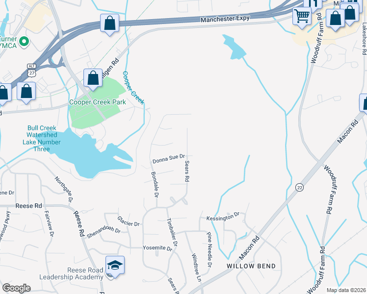 map of restaurants, bars, coffee shops, grocery stores, and more near 5041 Donna Sue Drive in Columbus