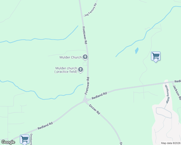 map of restaurants, bars, coffee shops, grocery stores, and more near 3605 Firetower Road in Wetumpka