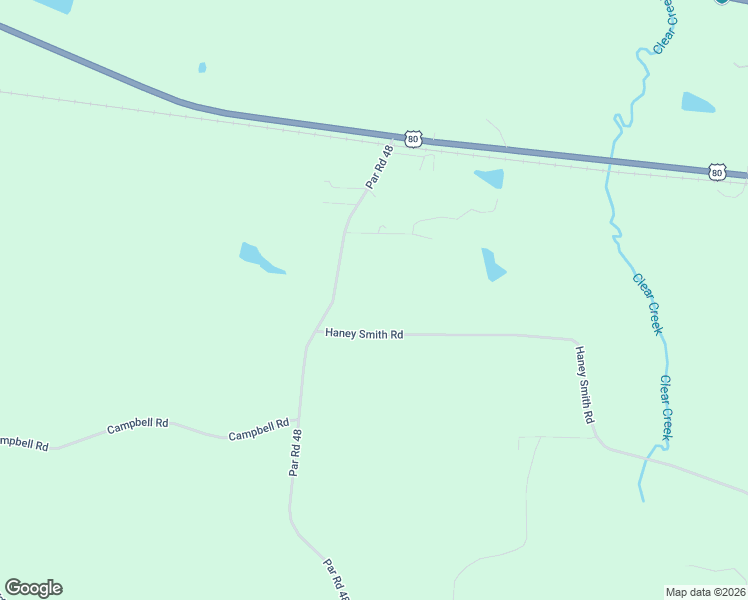 map of restaurants, bars, coffee shops, grocery stores, and more near 134 Haney Smith Road in Choudrant