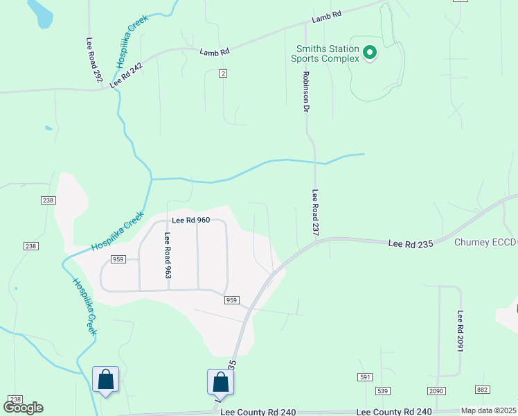 map of restaurants, bars, coffee shops, grocery stores, and more near 100-298 Lee Road 2157 in Smiths Station